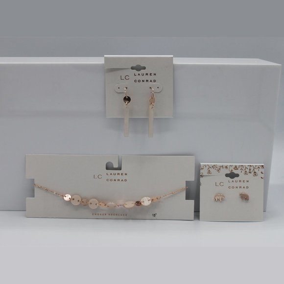 LC Lauren Conrad Jewelry - LC Lauren Conrad Necklace and Earring Bundle NWT